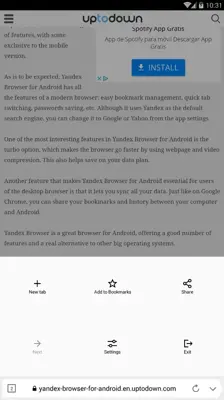 Yandex Browser Lite android App screenshot 8